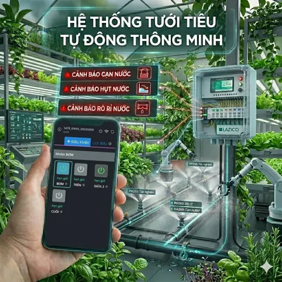 Tưới Tự Động Kết Hợp Châm Phân: 4 Giải Pháp Hiệu Quả Cho Nhà Vườn Hiện Đại