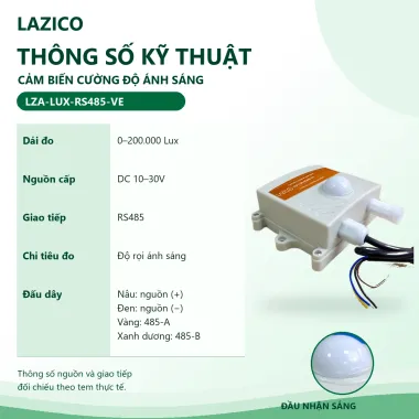Cảm biến cường độ ánh sáng LZA-LUX-RS485-VE