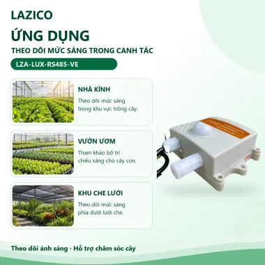 Cảm biến cường độ ánh sáng LZA-LUX-RS485-VE