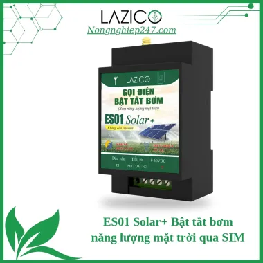 ES01 Solar+ – Bộ bật tắt bơm năng lượng mặt trời và báo lỗi biến tần qua SIM