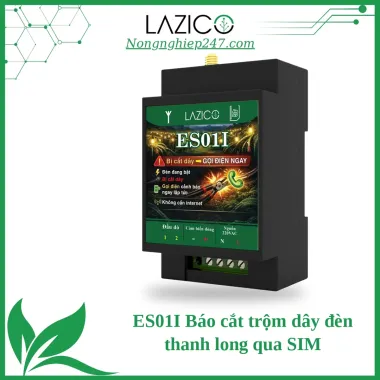ES01I – Thiết bị giám sát dòng điện 1 pha, báo cắt trộm dây đèn thanh long qua SIM