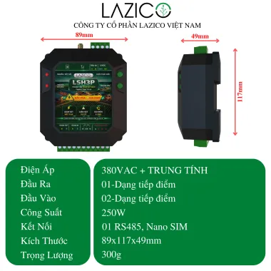 LSH3P – Bộ giám sát điện 3 pha trang trại từ xa