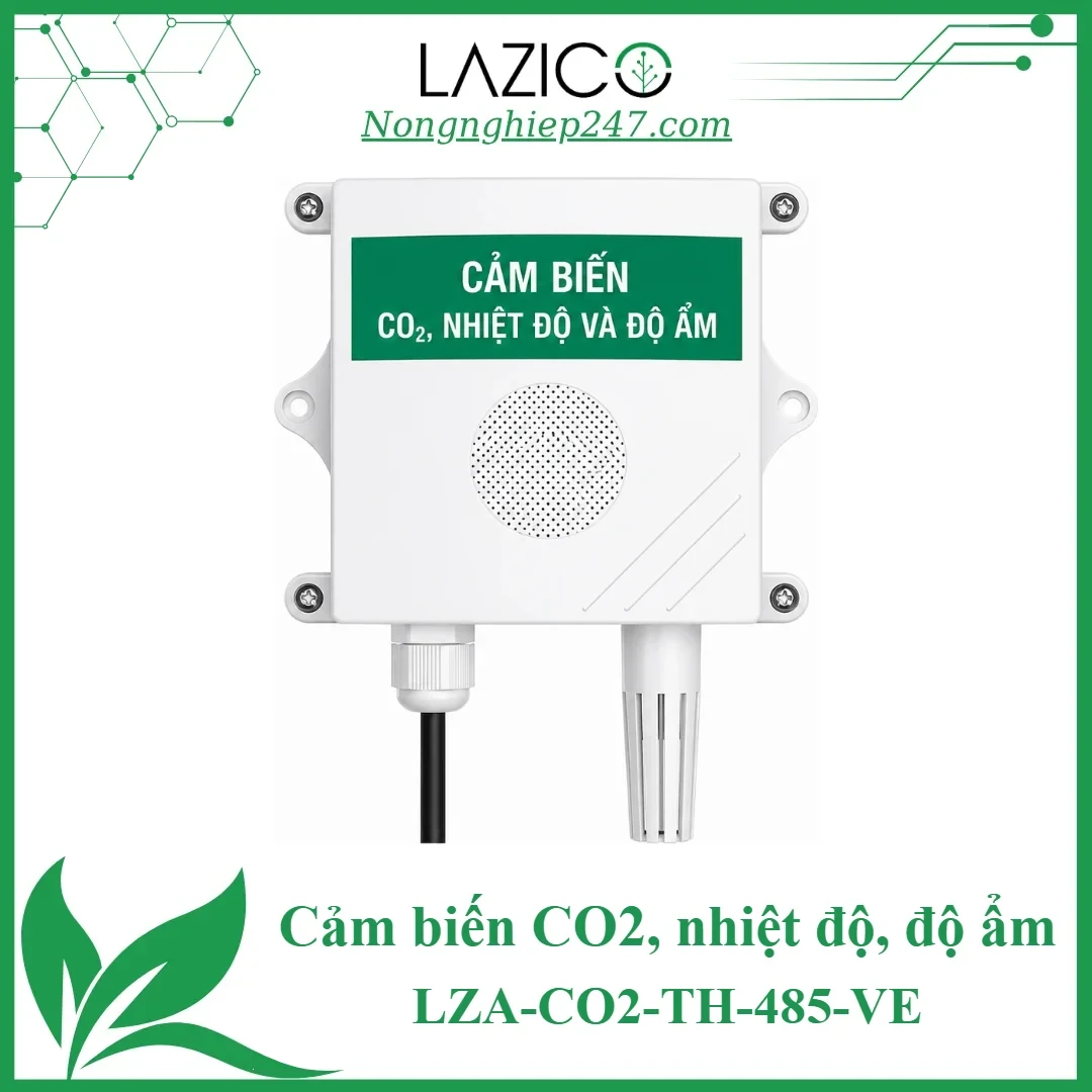 LZA-CO2-TH-485-VE – Cảm biến CO2, nhiệt độ, độ ẩm không khí, RS485 Modbus