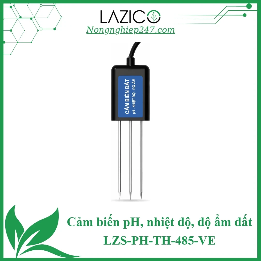 LZS-PH-TH-485-VE – Cảm biến pH, nhiệt độ, độ ẩm đất, RS485 Modbus