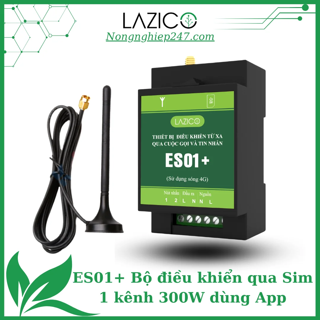 ES01+ – Bộ điều khiển thiết bị điện từ xa qua điện thoại 