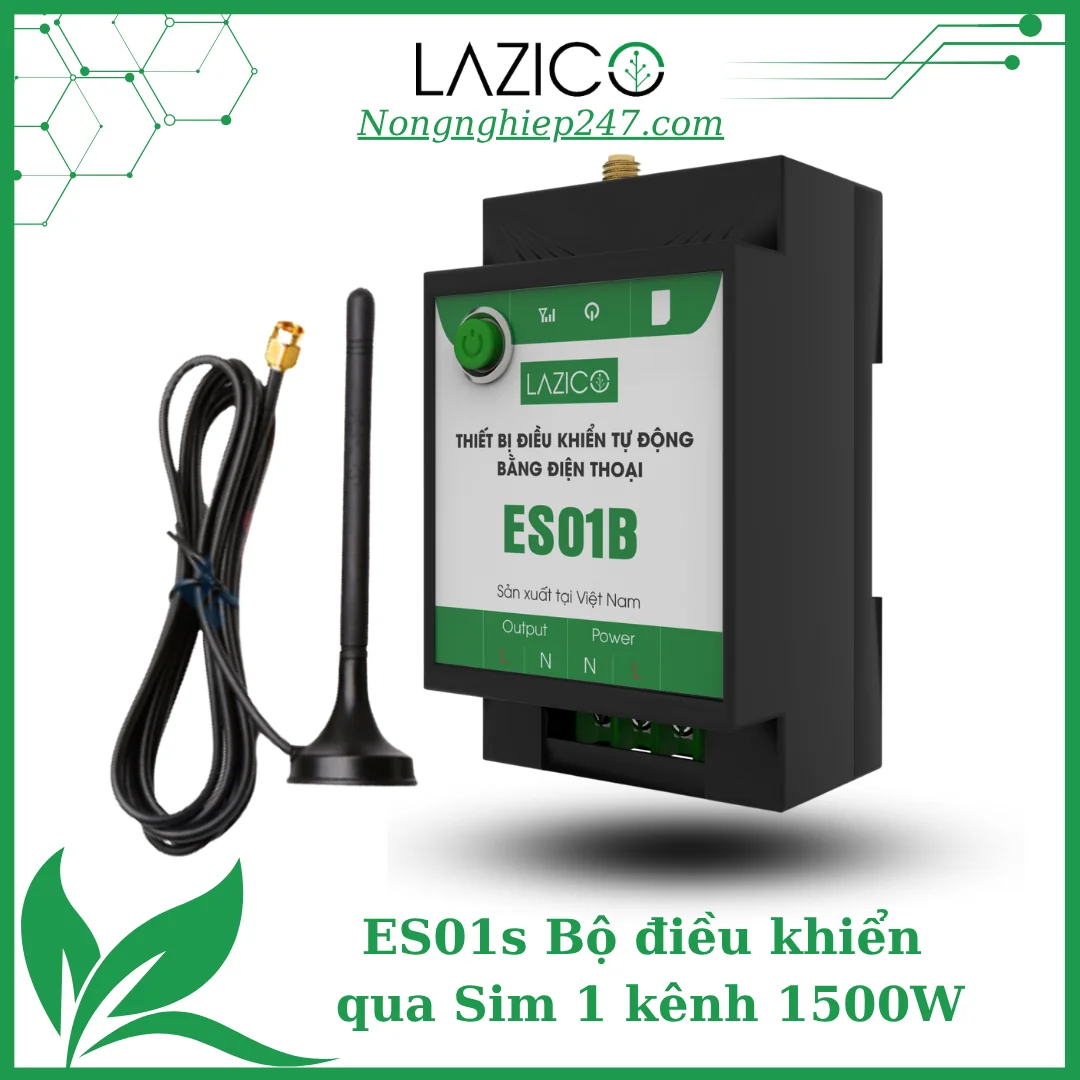 ES01B – Bộ điều khiển thiết bị điện từ xa qua SIM, công suất 1500W