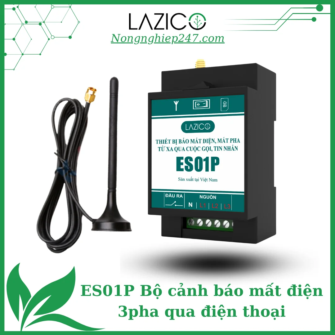 ES01P – Bộ cảnh báo mất điện, mất pha từ xa qua điện thoại