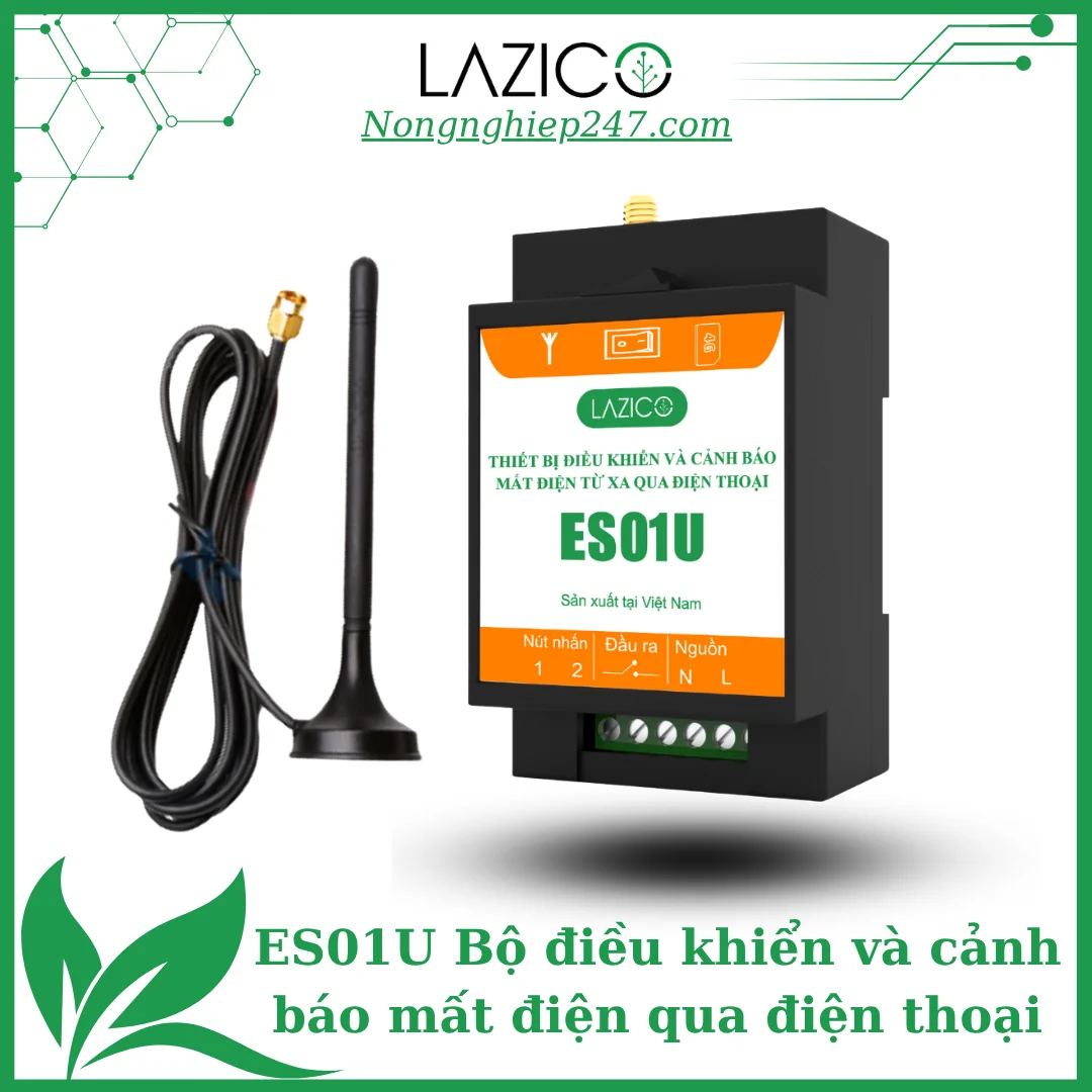 ES01U – Bộ cảnh báo mất điện và điều khiển từ xa qua điện thoại