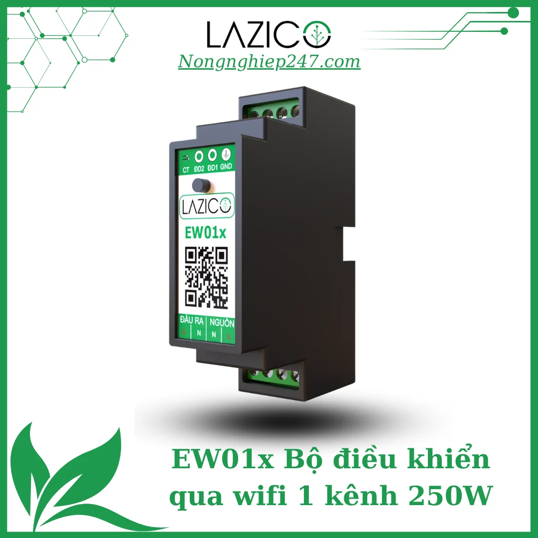 EW01x – Bộ điều khiển từ xa qua WiFi 1 kênh, tích hợp đầu dò cảnh báo sự cố