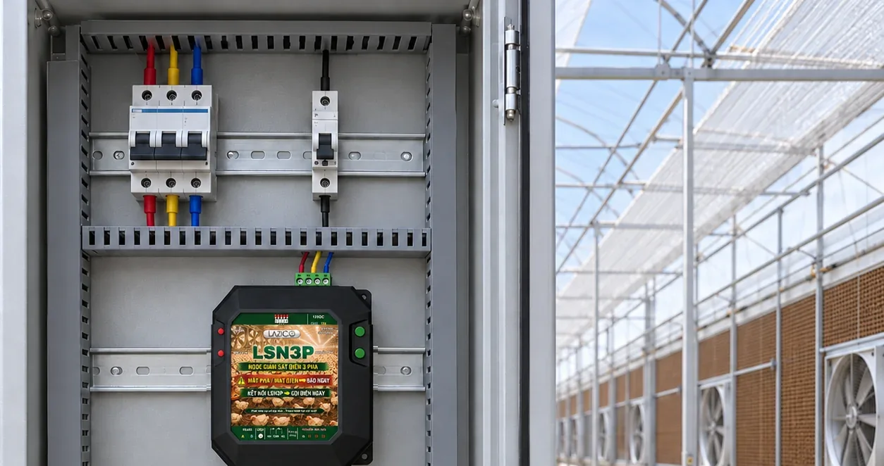 LSN3P trong tủ điện nhà màng