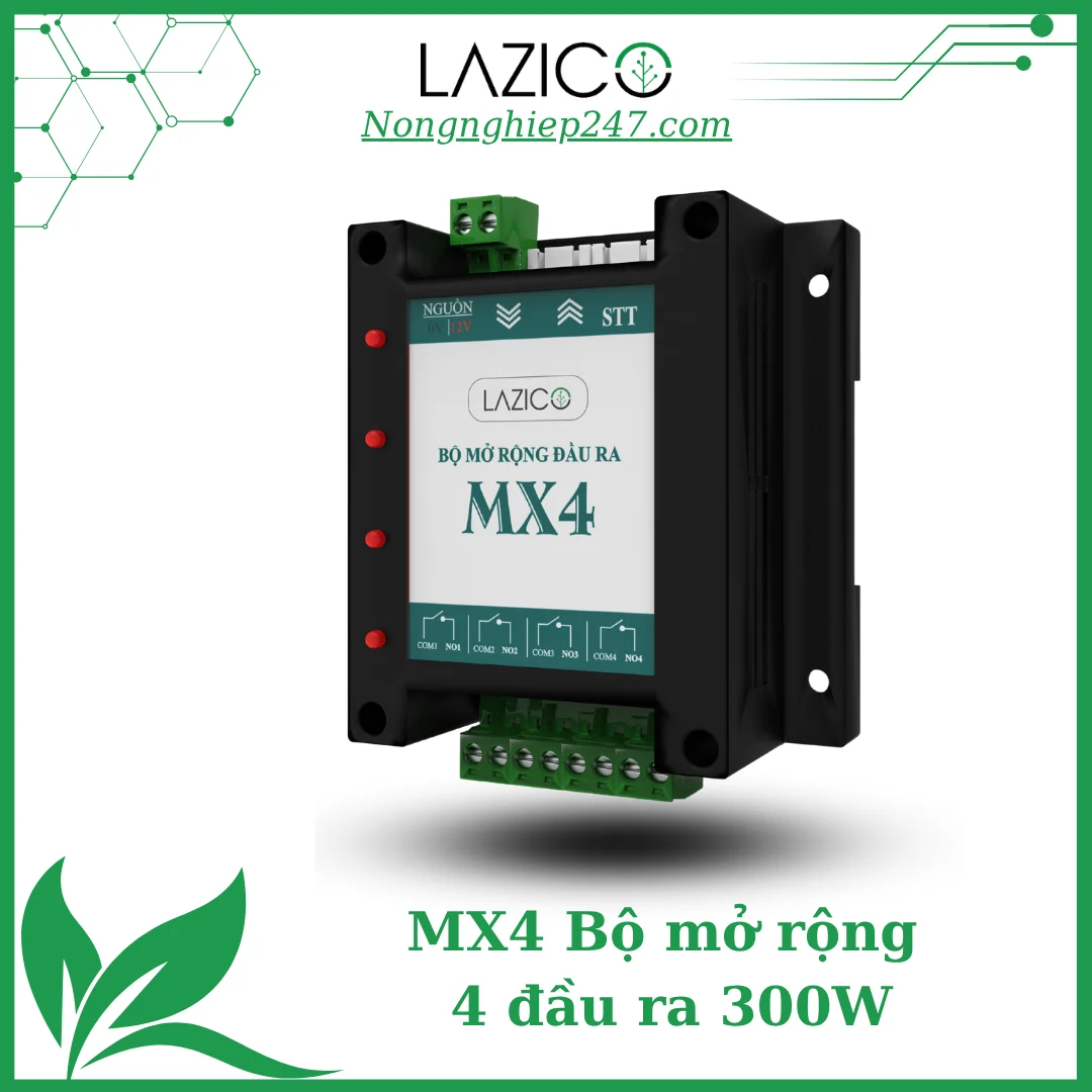 MX4 - Bộ mở rộng 4 đầu ra cho thiết bị điều khiển và giám sát trung tâm (MN5, MS5, MF5)