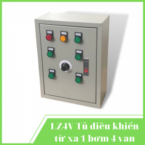 Tủ điều khiển tưới từ xa qua điện thoại 1 bơm 4 van từ 24VDC - LZ4V